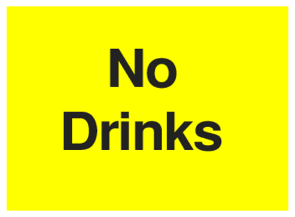 No Drinks (on Yellow)