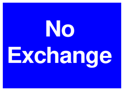 No Exchange (on Blue)