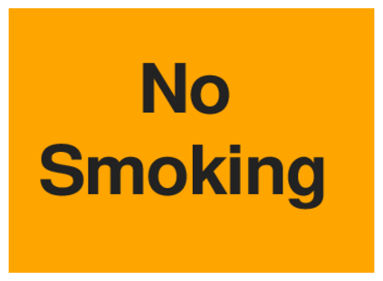 No Smoking (on Orange)