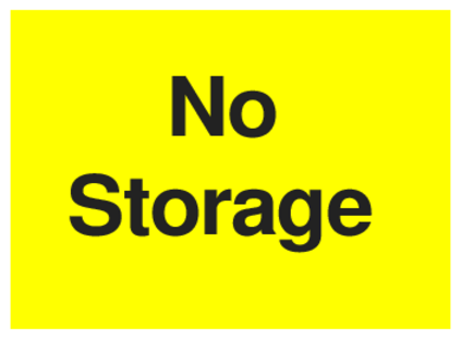 No Storage (on Yellow)