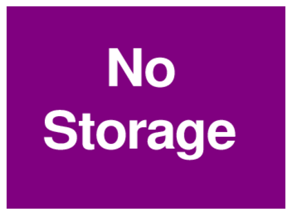 No Storage (on Purple)