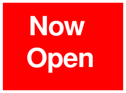 Now Open (on Red)
