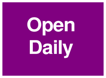 Open Daily (on Purple)
