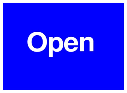 Open (on Blue)