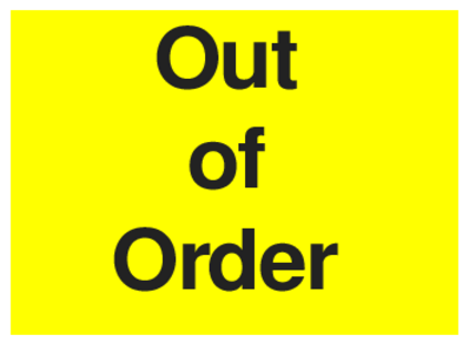Out Of Order (on Yellow)