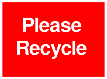 Please Recycle (on Red)