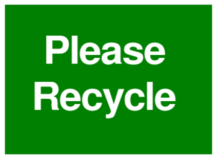 Please Recycle (on Green)