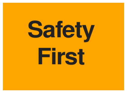 Safety First (on Orange)