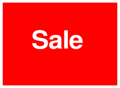 Sale (on Red)