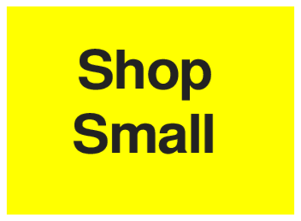 Shop Small (on Yellow)