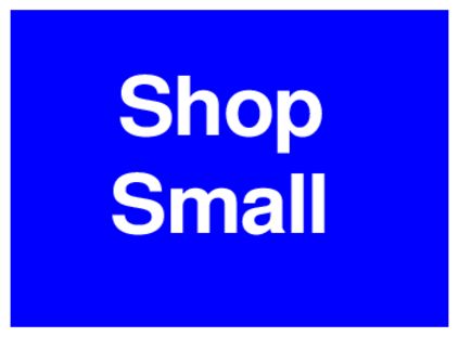 Shop Small (on Blue)