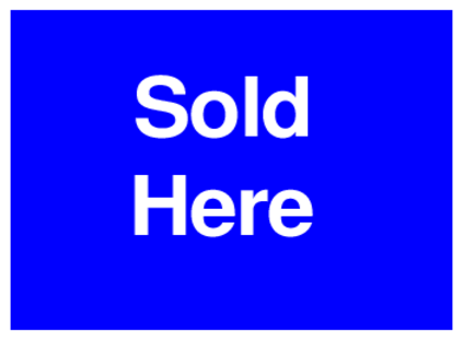 Sold Here (on Blue)