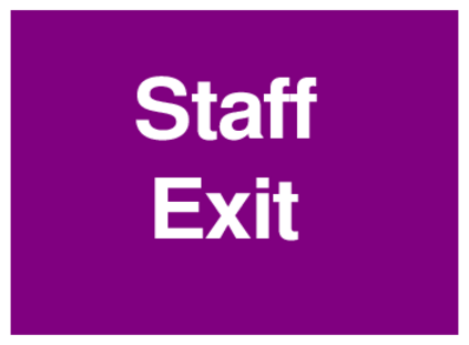Staff Exit (on Purple)