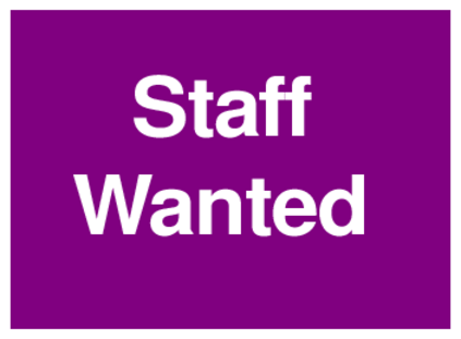 Staff Wanted (on Purple)