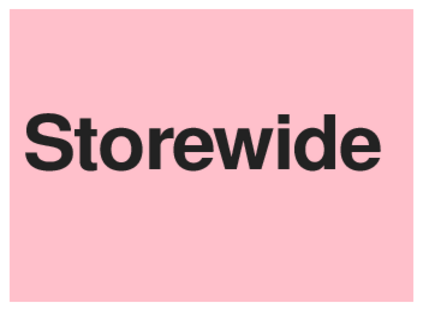 Storewide (on Pink)