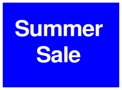 Summer Sale (on Blue)