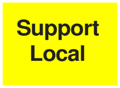 Support Local (on Yellow)