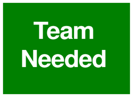 Team Needed (on Green)