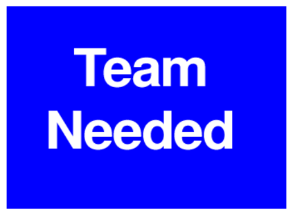 Team Needed (on Blue)