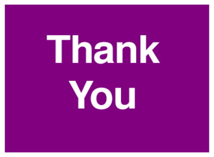 Thank You (on Purple)