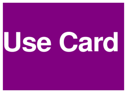 Use Card (on Purple)
