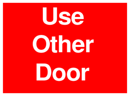 Use Other Door (on Red)