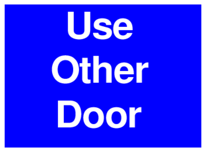 Use Other Door (on Blue)