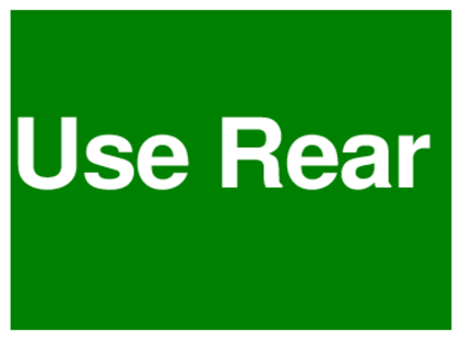 Use Rear (on Green)
