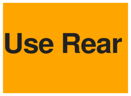 Use Rear (on Orange)