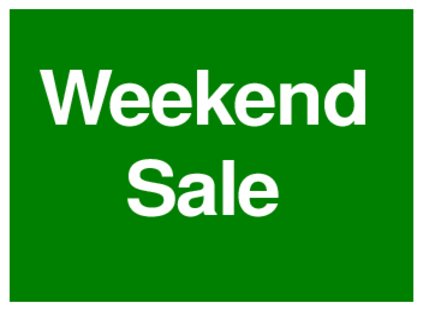 Weekend Sale (on Green)
