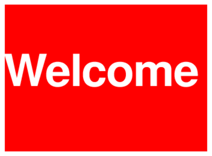 Welcome (on Red)