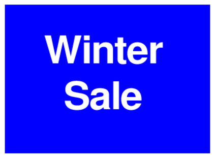 Winter Sale (on Blue)
