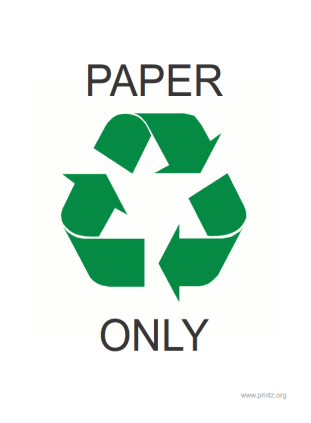 Recycle Paper Only